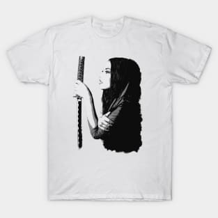 Samurai Girl Portrait T-Shirt